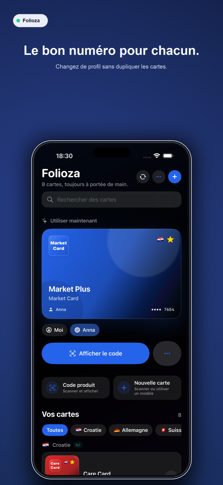Folioza Profils pour plusieurs numeros