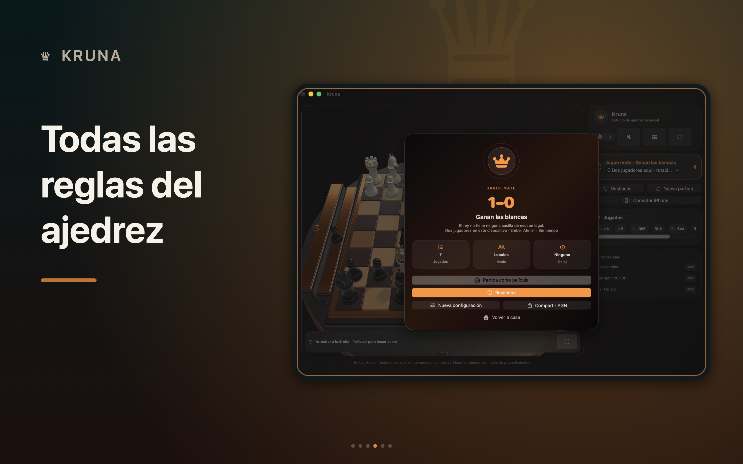 Kruna Reglas de ajedrez completas