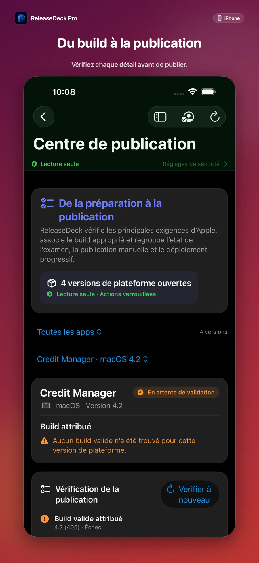 ReleaseDeck Pro Du build à la publication