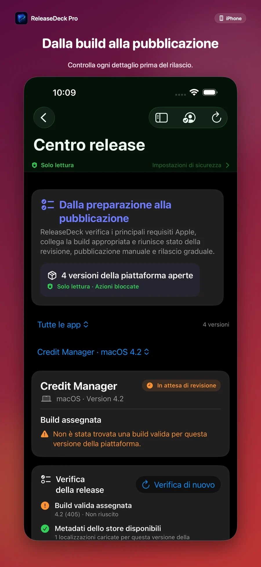 ReleaseDeck Pro Dalla build alla pubblicazione