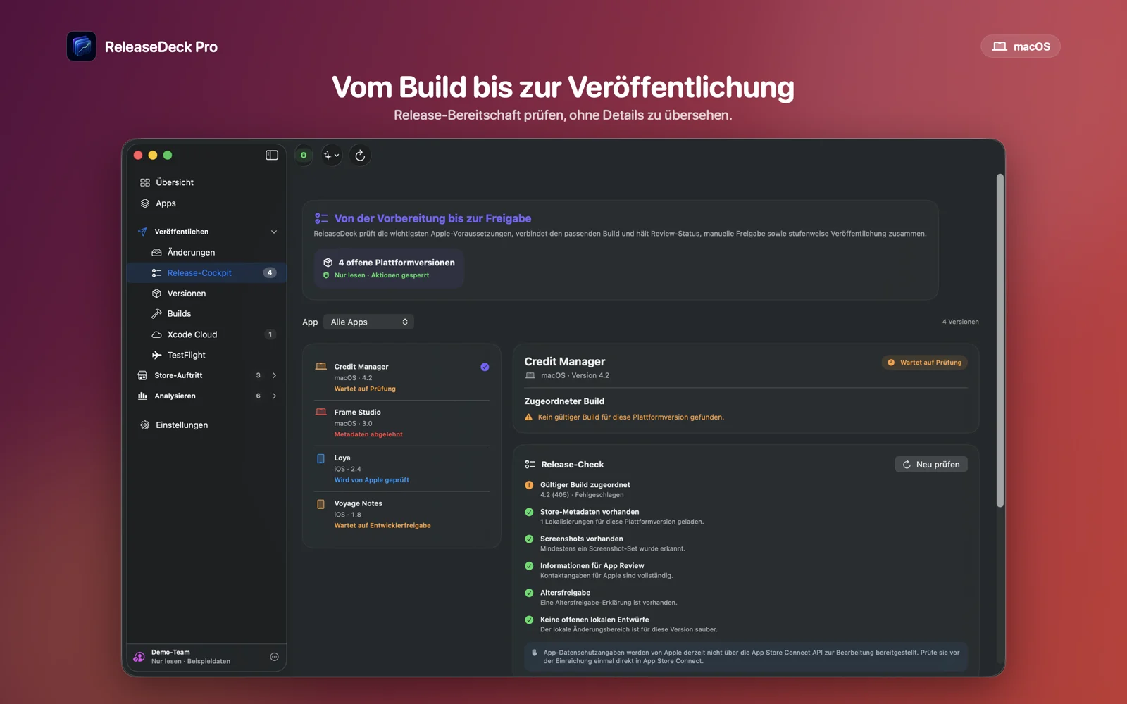 ReleaseDeck Pro Vom Build bis zur Veröffentlichung