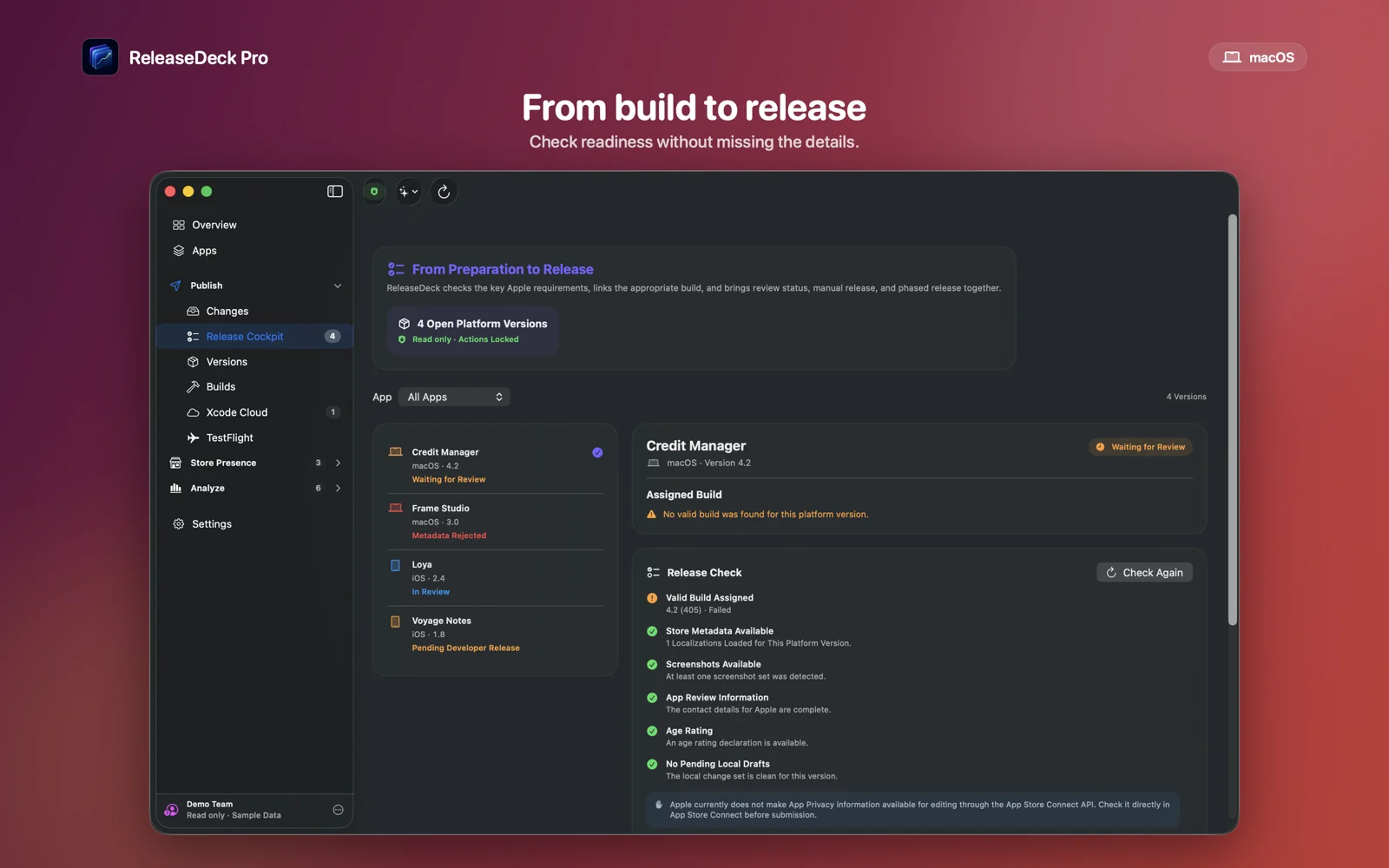 ReleaseDeck Pro From build to publication
