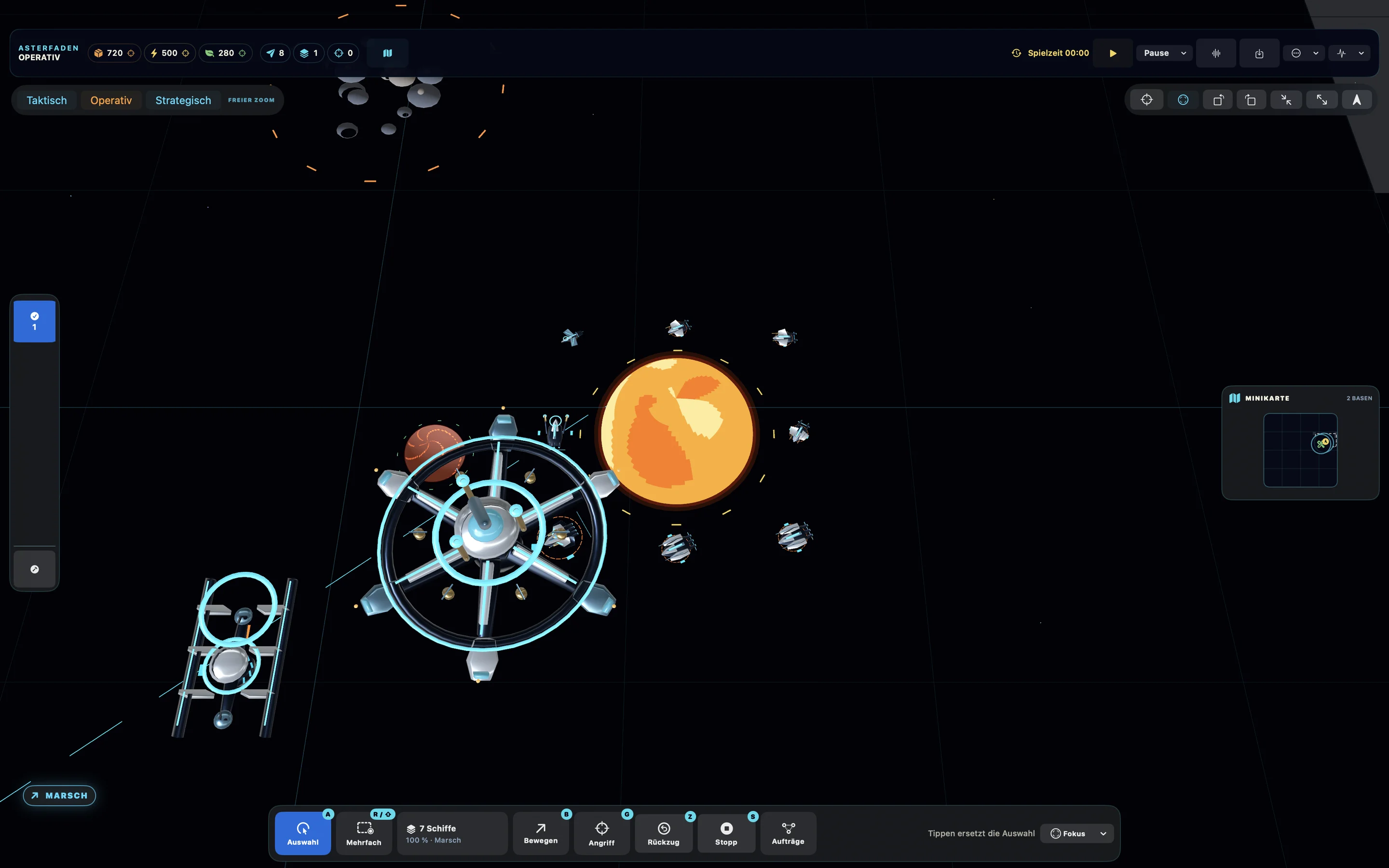 Starlattice Heimatsystem und Sternenbasis