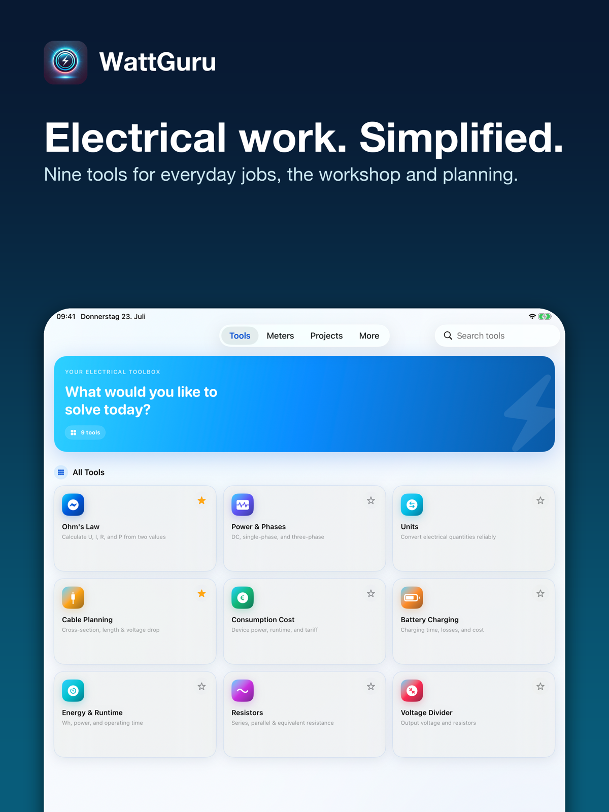 WattGuru Electrical toolbox